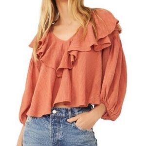 FREE People Zuri Ruffle Top